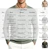 Polo de hombre con cuello de contraste, manga larga, casual de negocios 7