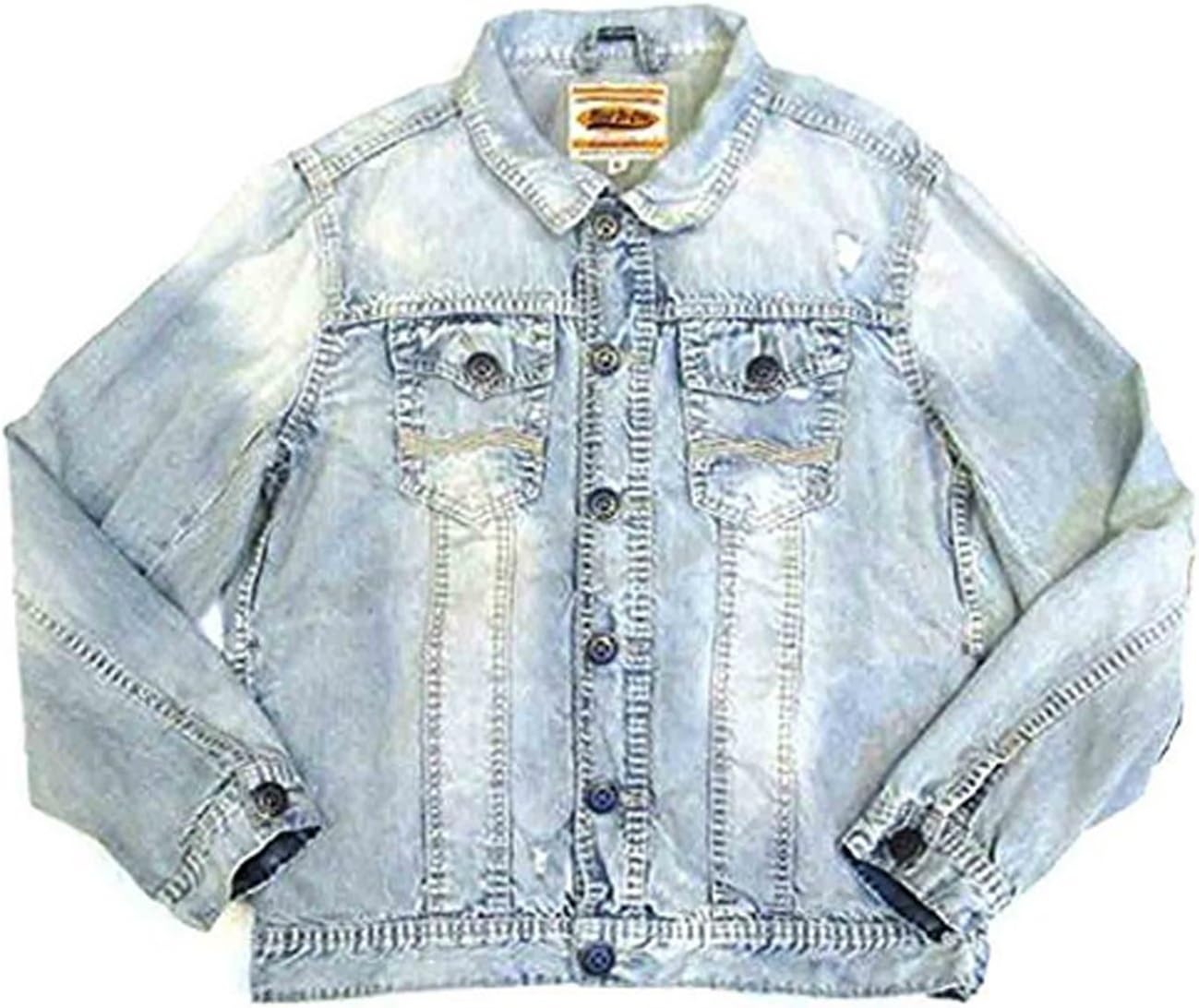 Rivet De Cru Button up Cutoff Denim Long Sleev Jacket, 2XL