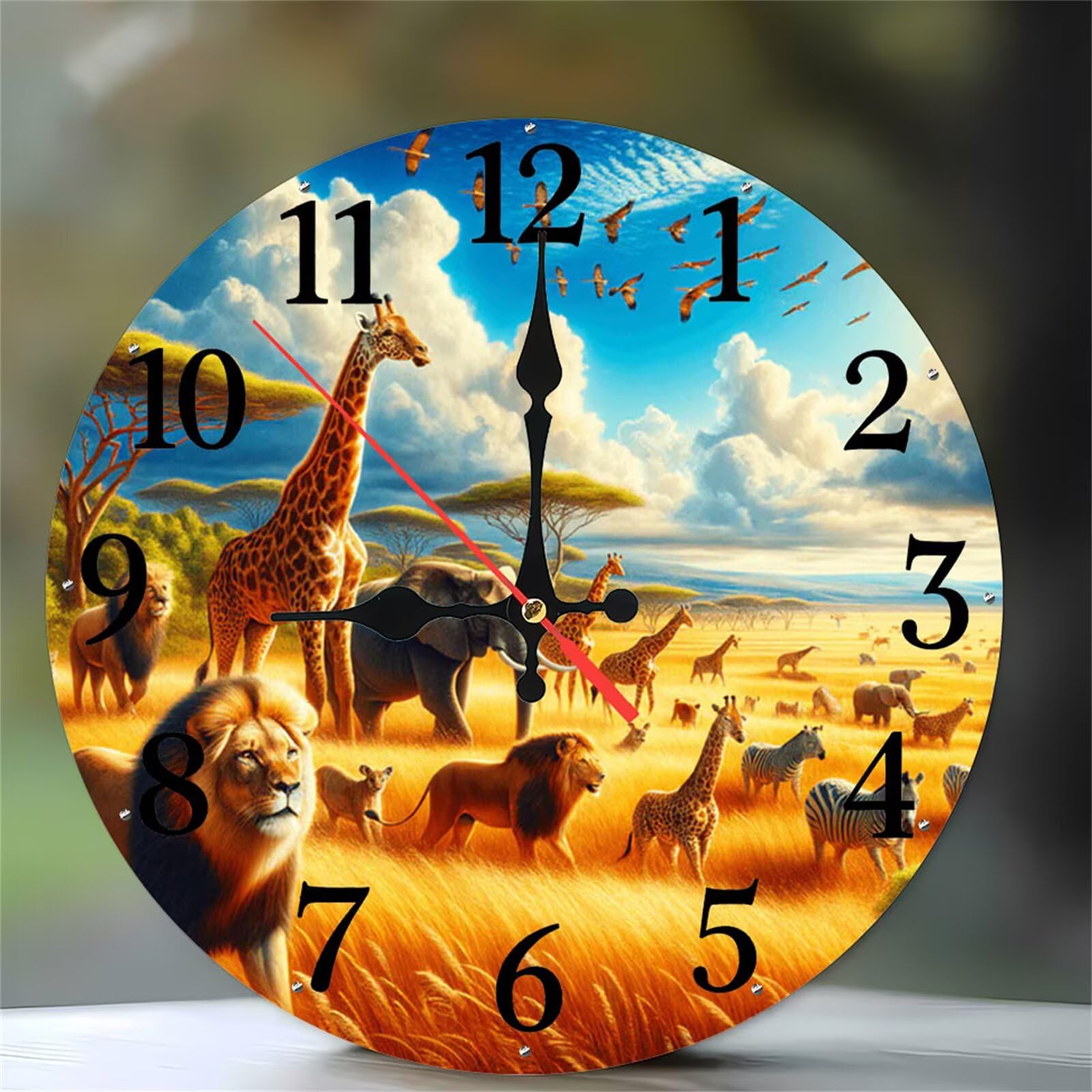 Horloge murale silencieuse 30cm pour une chambre sans aucun bruit de tic-tac
