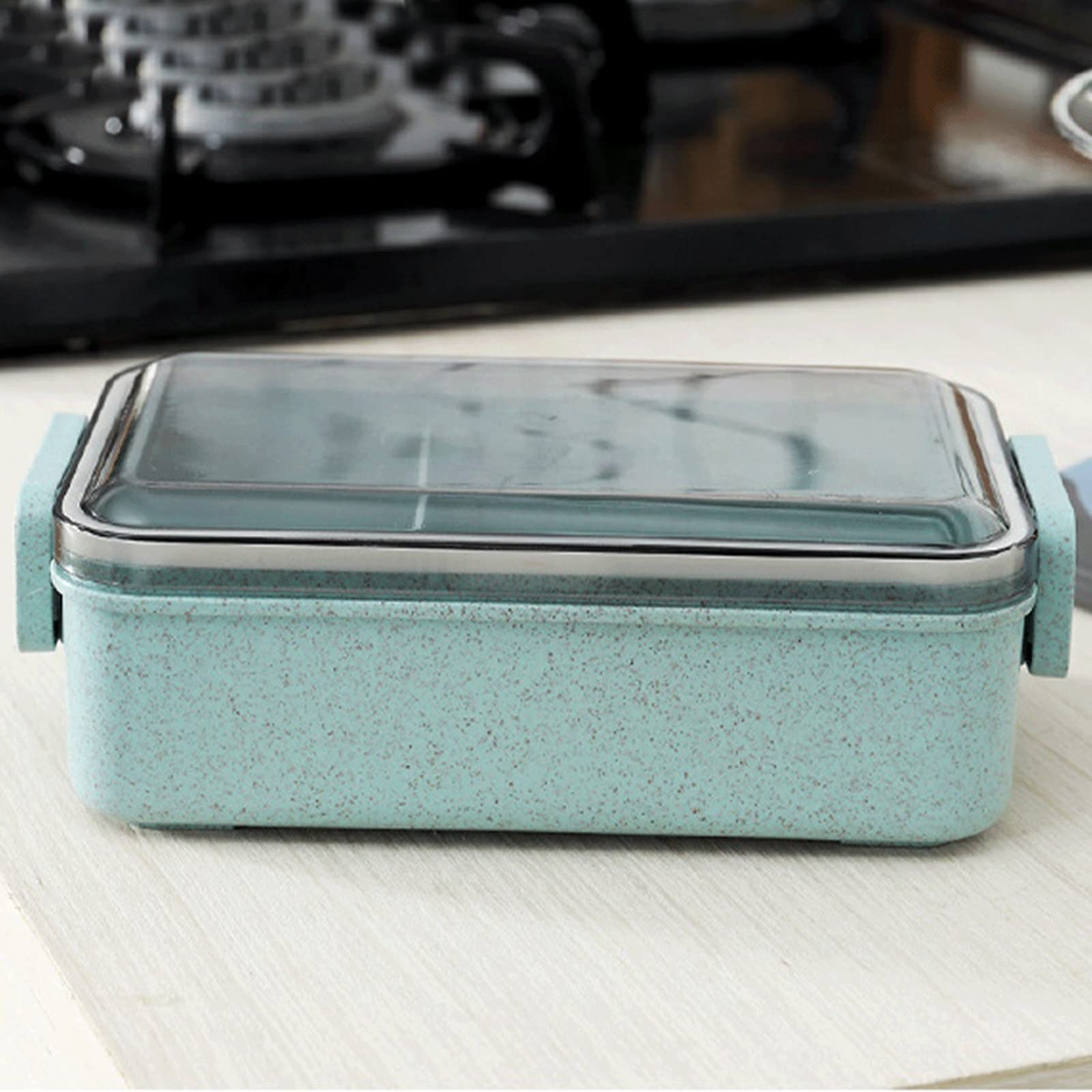 Scatole per Il Pranzo Contenitori per Alimenti, Stoviglie Isolamento Lunch Box Doppio Singolo Strato Cavo Forno a microonde Riscaldamento Contenitori Termici Cibo Lunchboard(Blue)