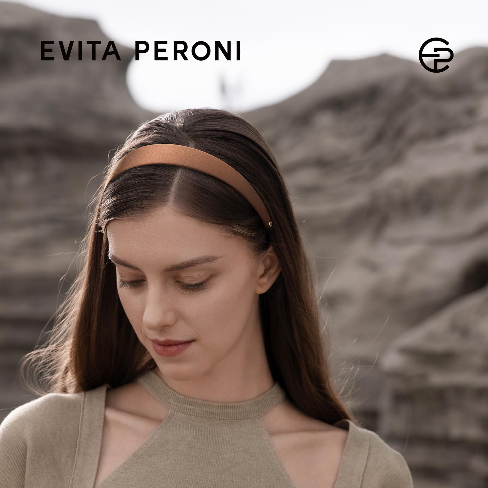 Amazon.com : EVITA PERONI Mulberry Silk Wide Headband for  display picture 1