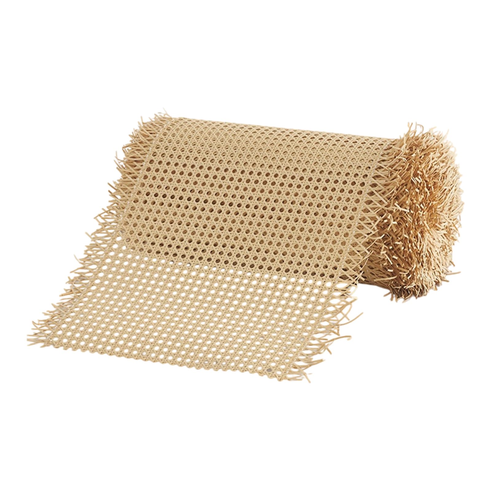Chair Repair Cane Webbing Roll in Faux Rattan, Open Hexagonal Mesh for Furniture Weaving and Home Project Renewal Chair Caning Woven Panel Repair Cane Mesh Replacement Faux Rattan Webbing Home Renew