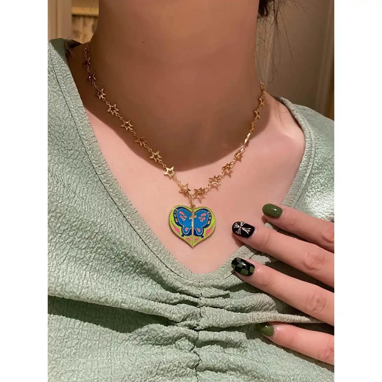 Amazon.co.jp: CANGLAN ネックレス 空条徐倫 くうじょう ジョリーン