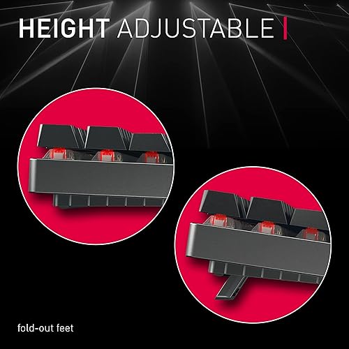 Miniatura 7 de Cherry Teclado inalámbrico MX 8.2 TKL para juegos. TenKeyless compacto. Teclas mecánicas con retroiluminación RGB de 87 teclas, teclas ABS.