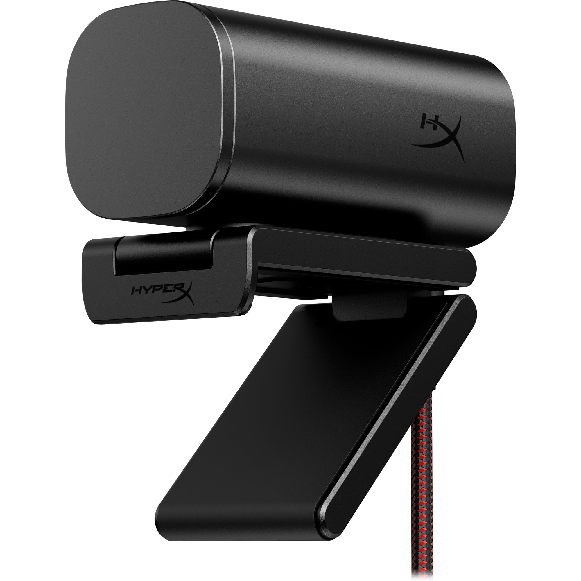 HyperX Vision S Webcam, 4K a 30 fps, FHD a 60 fps, Campo visivo fino a 90°, Sensore Sony Starvis 8 Megapixel, Ruotabile e Inclinabile, Windows Hello, Zoom, Teams, OBS, Discord, PC e Mac, Nero