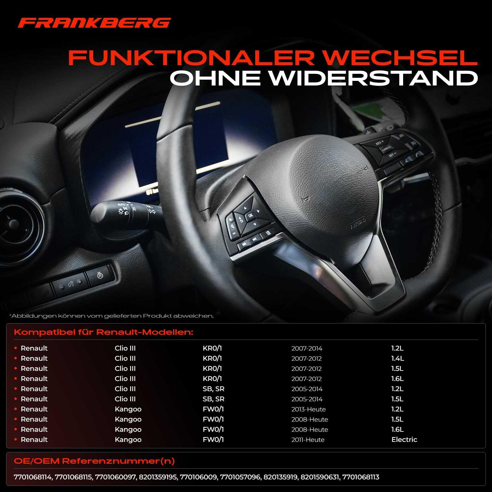 Frankberg Lenkstockschalter Blinker 7701068115