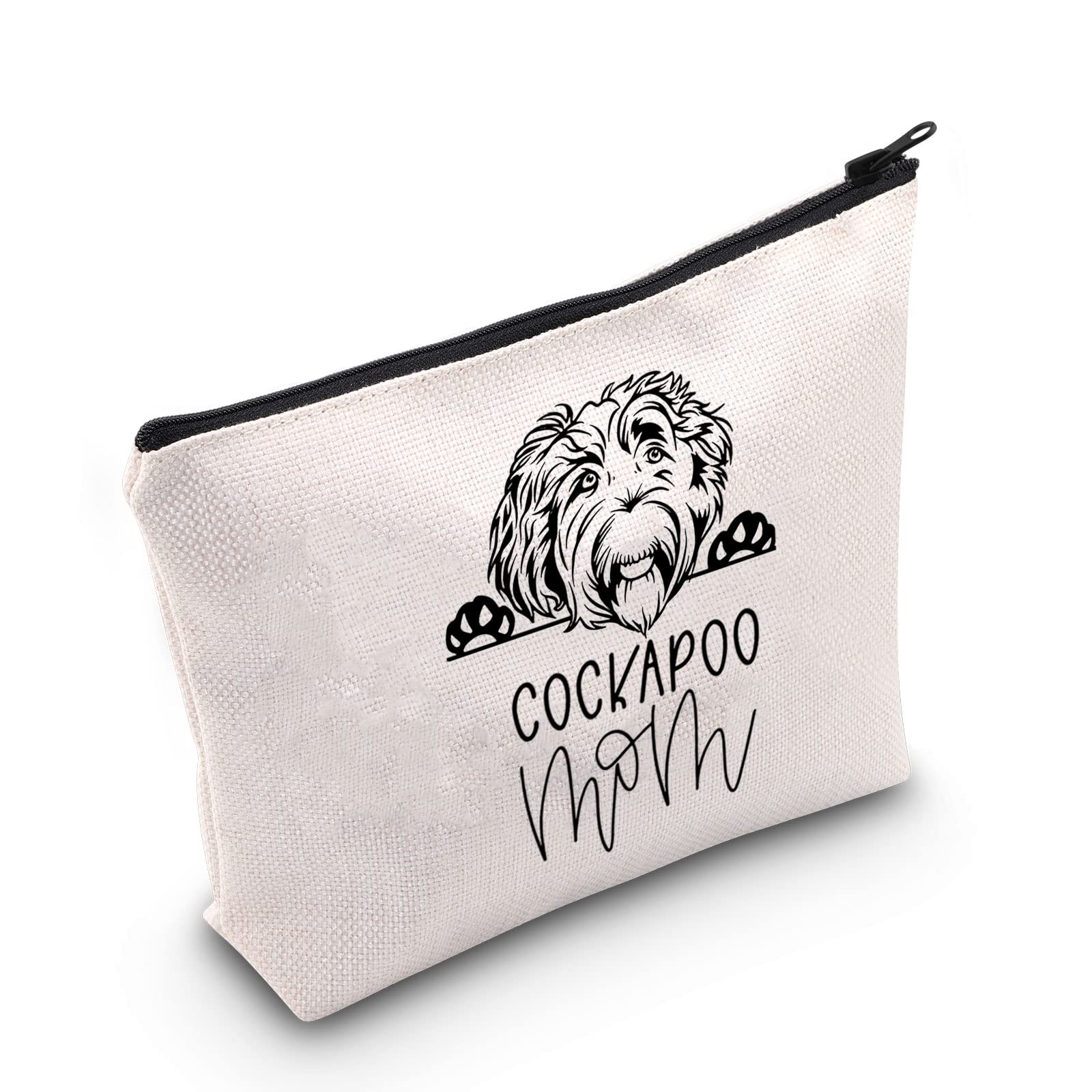 Cockapoo Dog Gift Cockapoo Owner Love Gift Cockapoo Mom Cosmetic Bag Pet Dog Cockapoo Gift, Off White, big, COCKAPOO UK