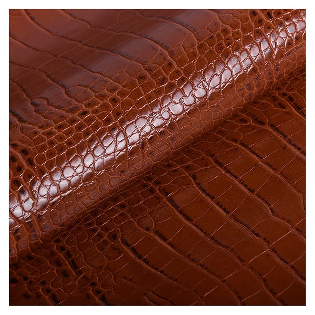 Tissu d'ameublement faux cuir brillant crocodile aspect luxe - 8