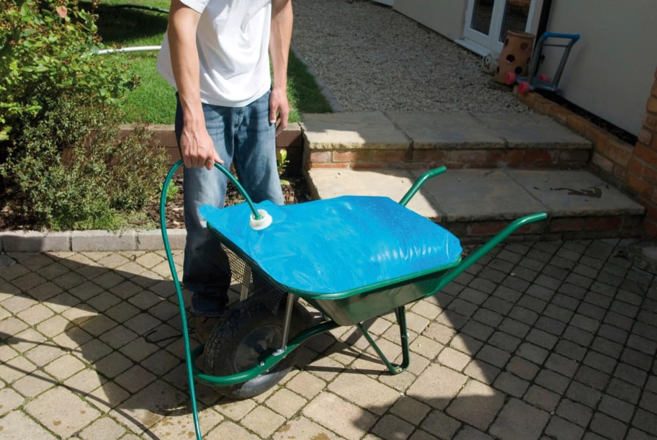 H2GoBag Wasserbehälter für Schubkarre – 80 l -100×70 cm – für Stall & Weide - Mehrfachpack (2)