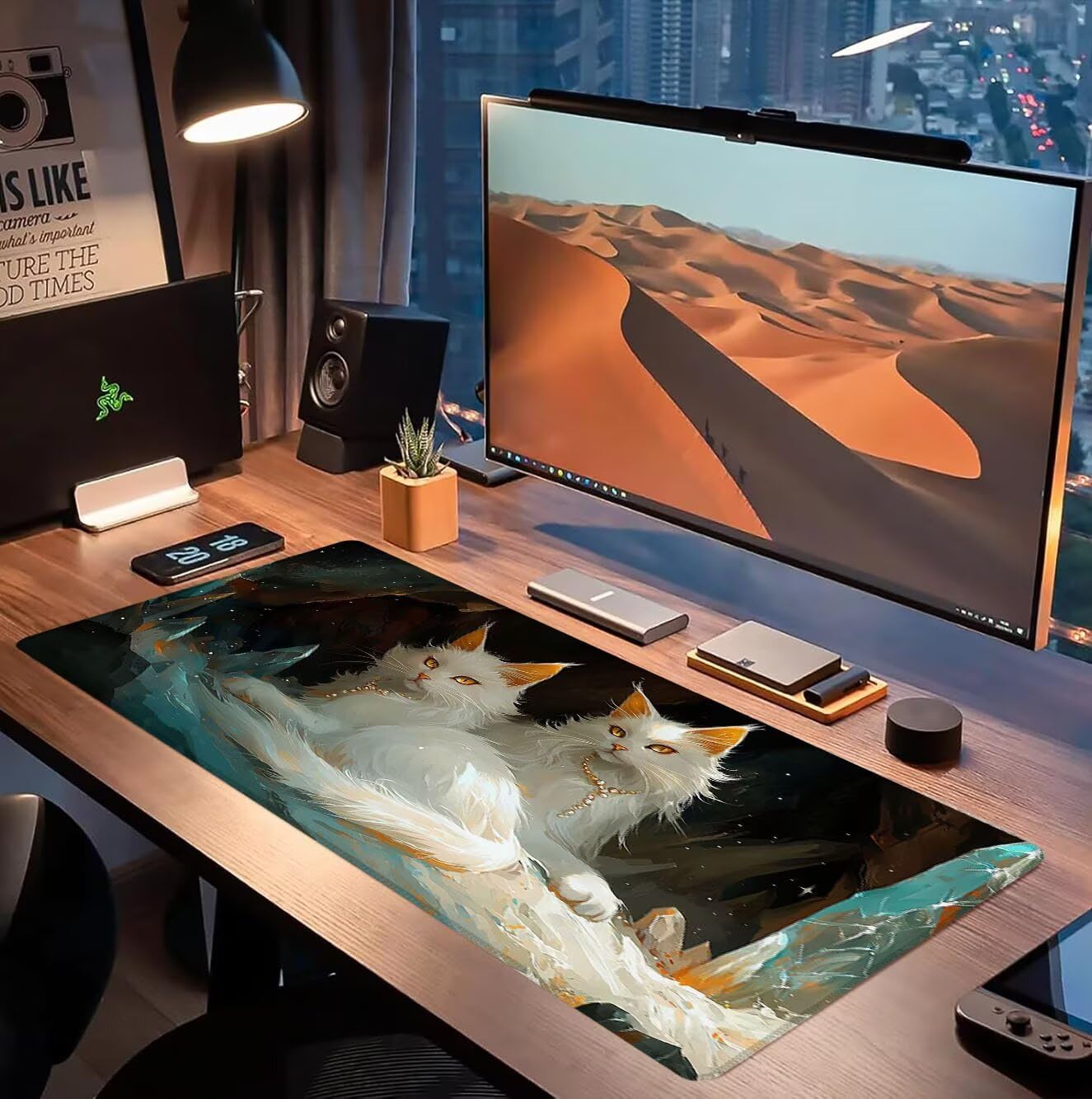 Podkładka pod mysz, podkładka pod mysz XXL 1200 x 600 mm podkładka pod mysz dla graczy, wodoodporna gumowa podstawa, duża, podkładka pod mysz do gier szyte krawędzie wodoodporna antypoślizgowa, dom