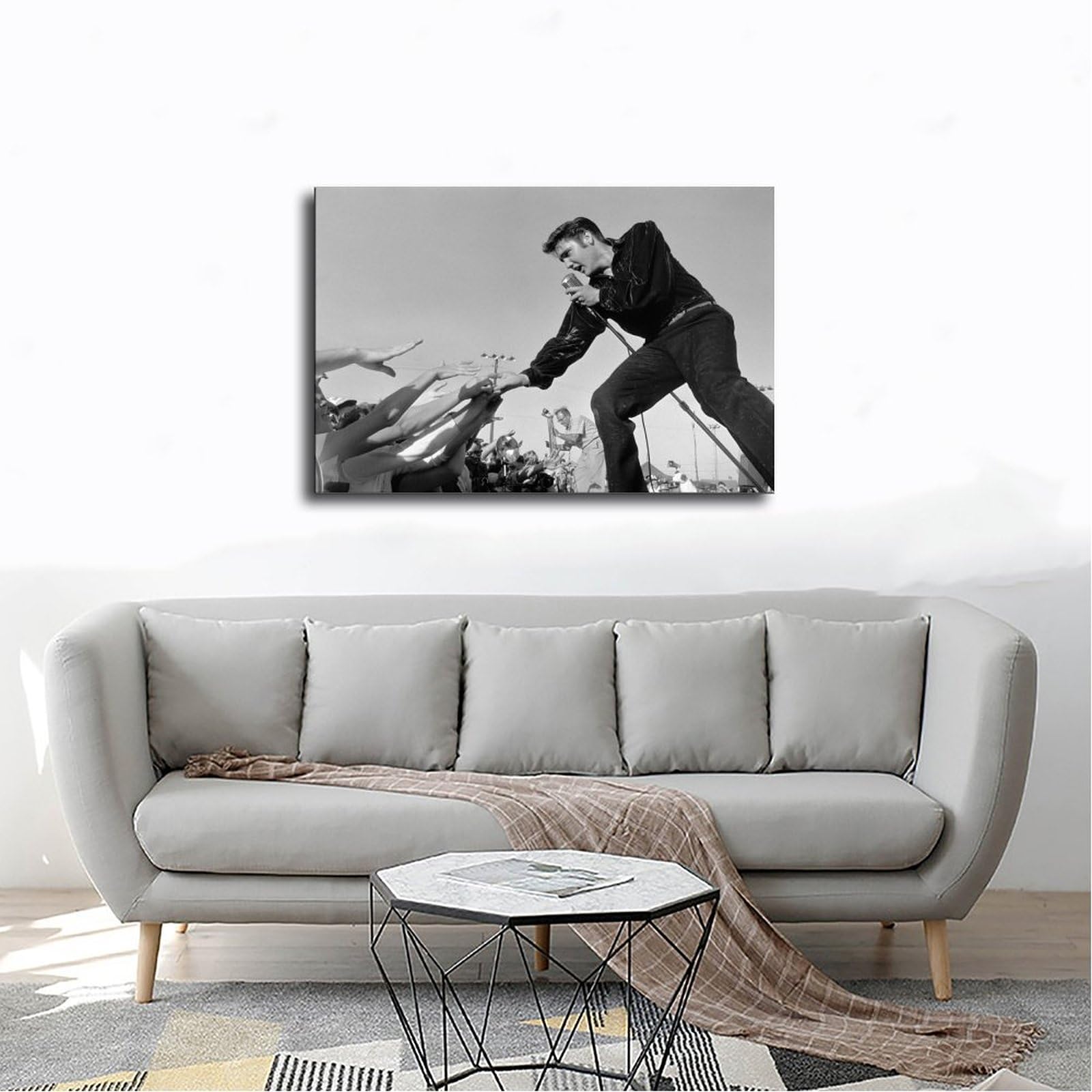 Plaque publicitaire - Elvis Presley - Métal - 40x30cm - Décoration