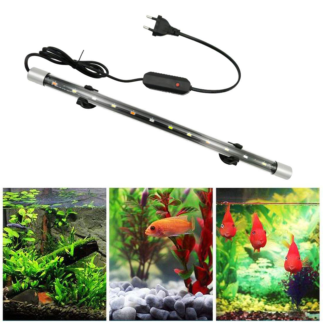 VISUAL ARREST® Submersible Waterproof Aquarium Fish Tank Light LED Aquatic Lighting Lamp Bar - Multicolor - WRGB - 4W (B08X74763N) Amazon Price History, Amazon Price Tracker