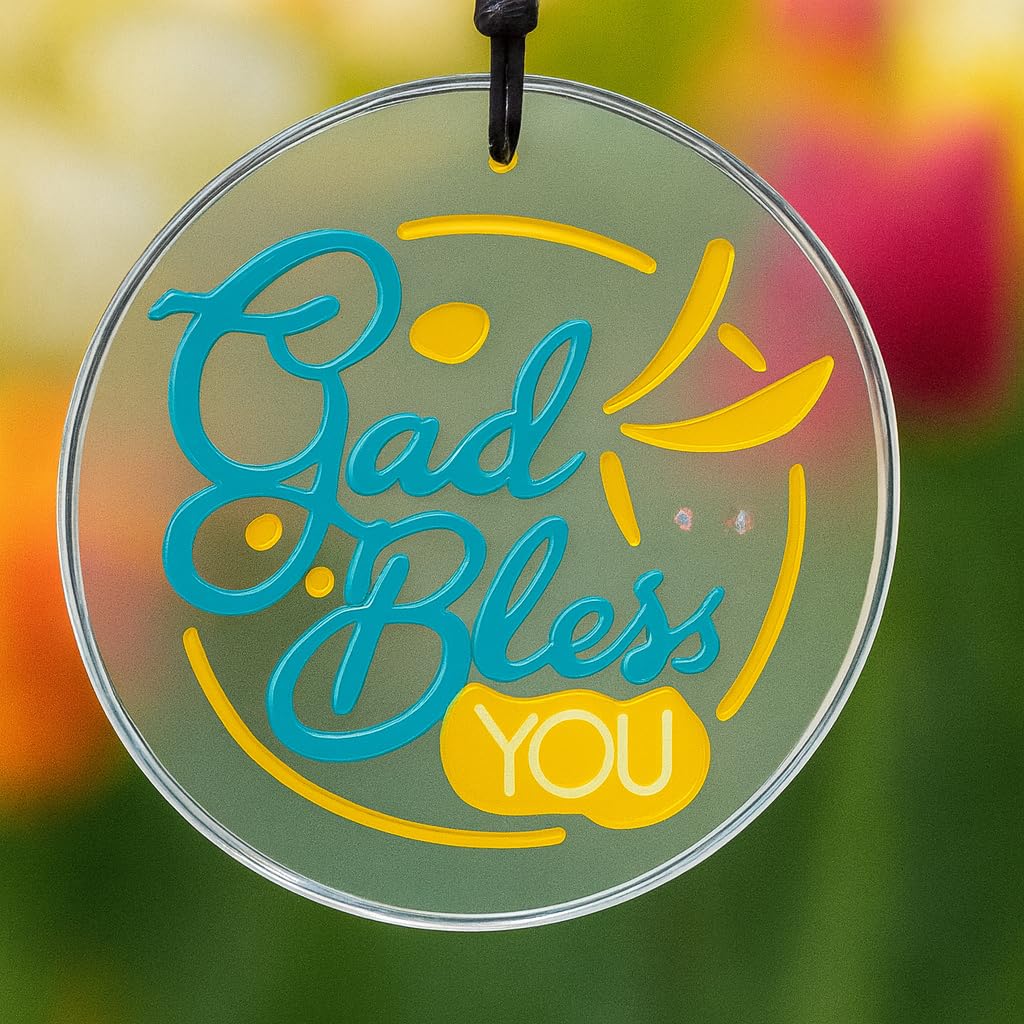 “Paradigm Pictures ‘God Bless You’ Wind Chime for Home Decoration | Wooden House Hanging Bell Chime | Ideal Birthday & Diwali Gift | Good Luck Hanging for Balcony, Living Room & Garden Décor” 1