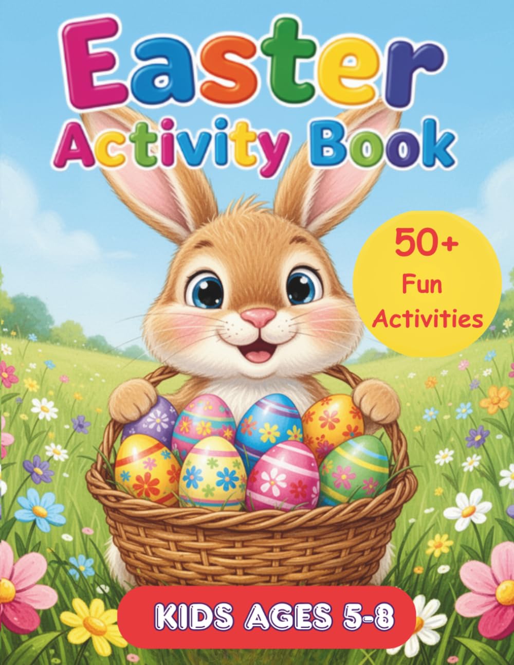 Easter Activity Book for Kids Ages 5-8: Over 50 Fun Easter Activities with Puzzles Games, Coloring, Dot to Dot, Mazes, and More Surprises!: A Fun ... the Difference, Puzzles and Games for Kids