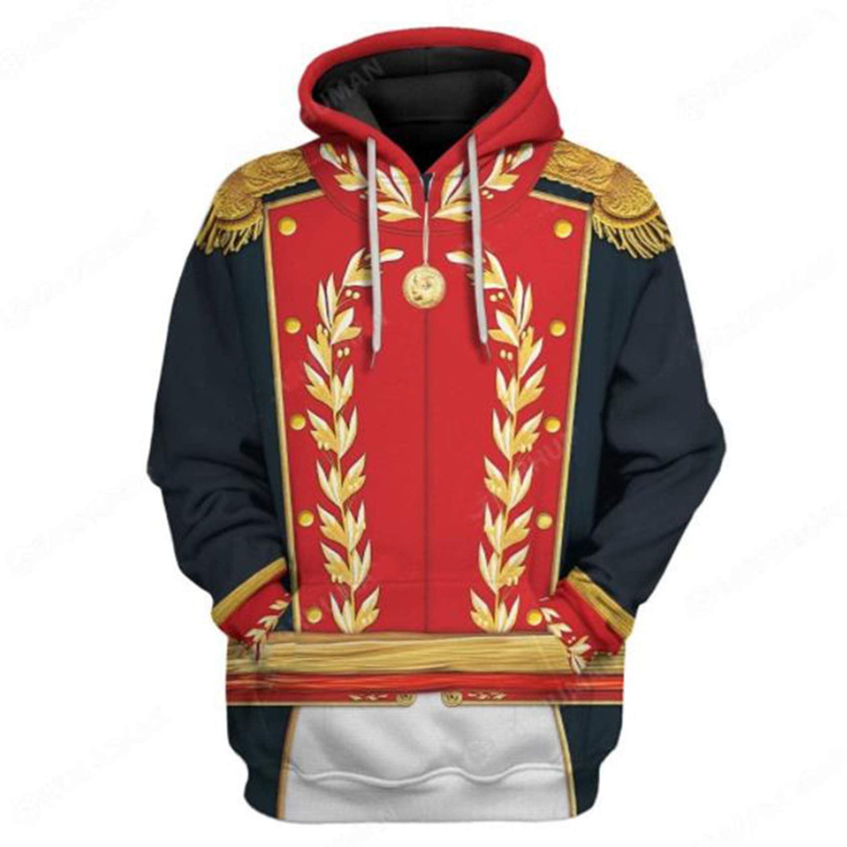 Uyecos Historical Hoodie Revolutionary War Uniform Top