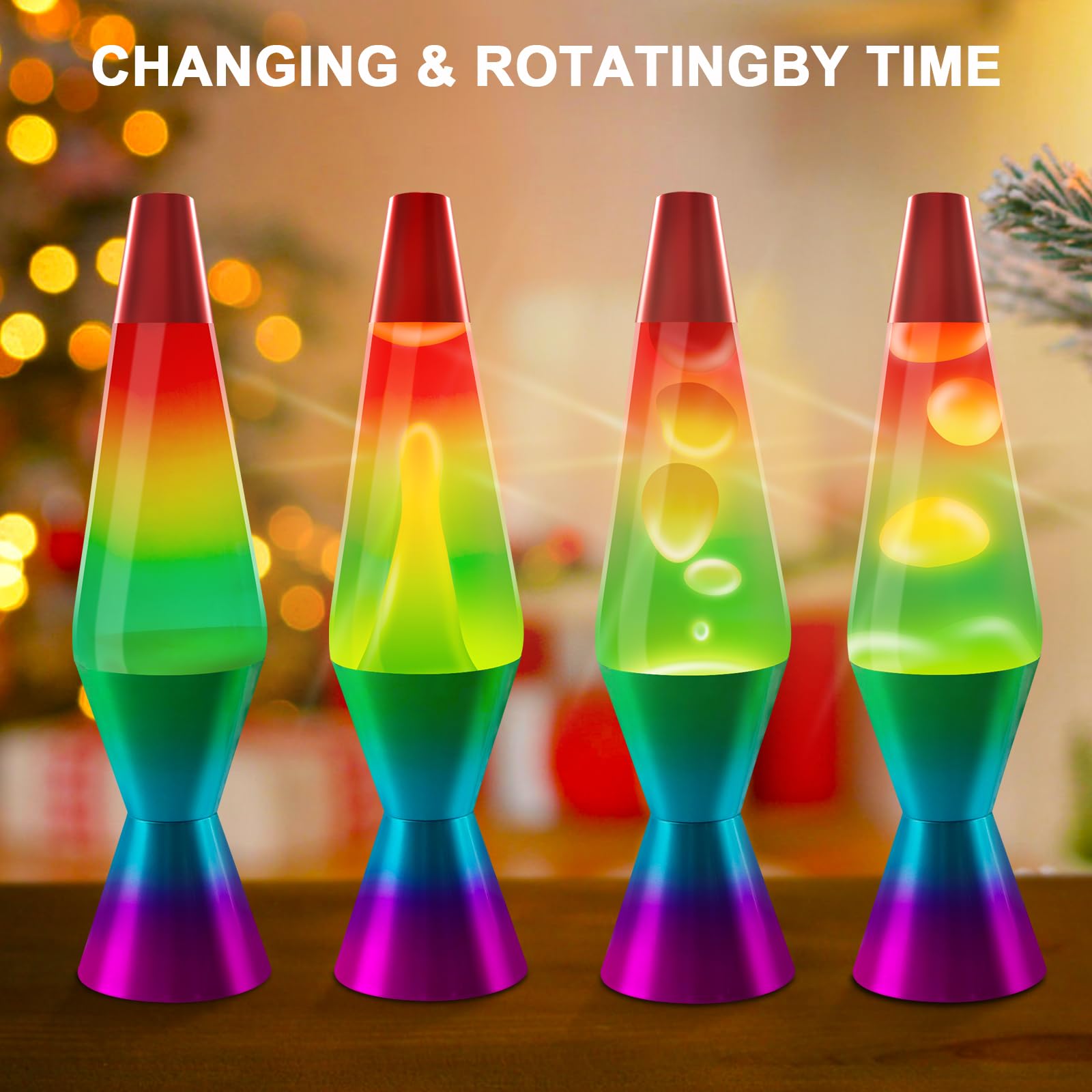 FBSPORT lampara de lavaLamp,Lámpara efecto relajante,Luces nocturnas lámparas de lavanda para la decoración del dormitorio, lámparas de oficina adolescentes y niños