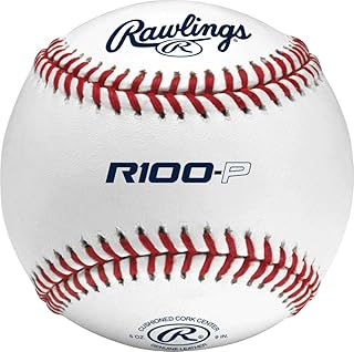 Rawlings | R100-P Practice Baseballs | Collegiate | High School | Youth | Flat/Raised Seam Options