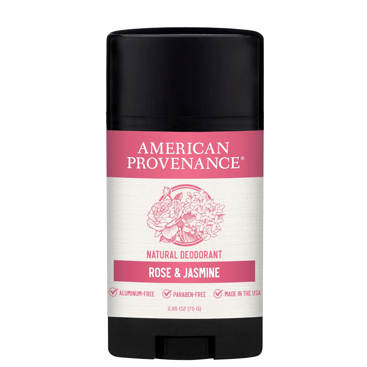 American Provenance Aluminum Free Natural Deodorant For Women and Men - Eucalytus and Mint - 24 Hour Odor Protection Cruelty Free - Made in the USA (1 pack)