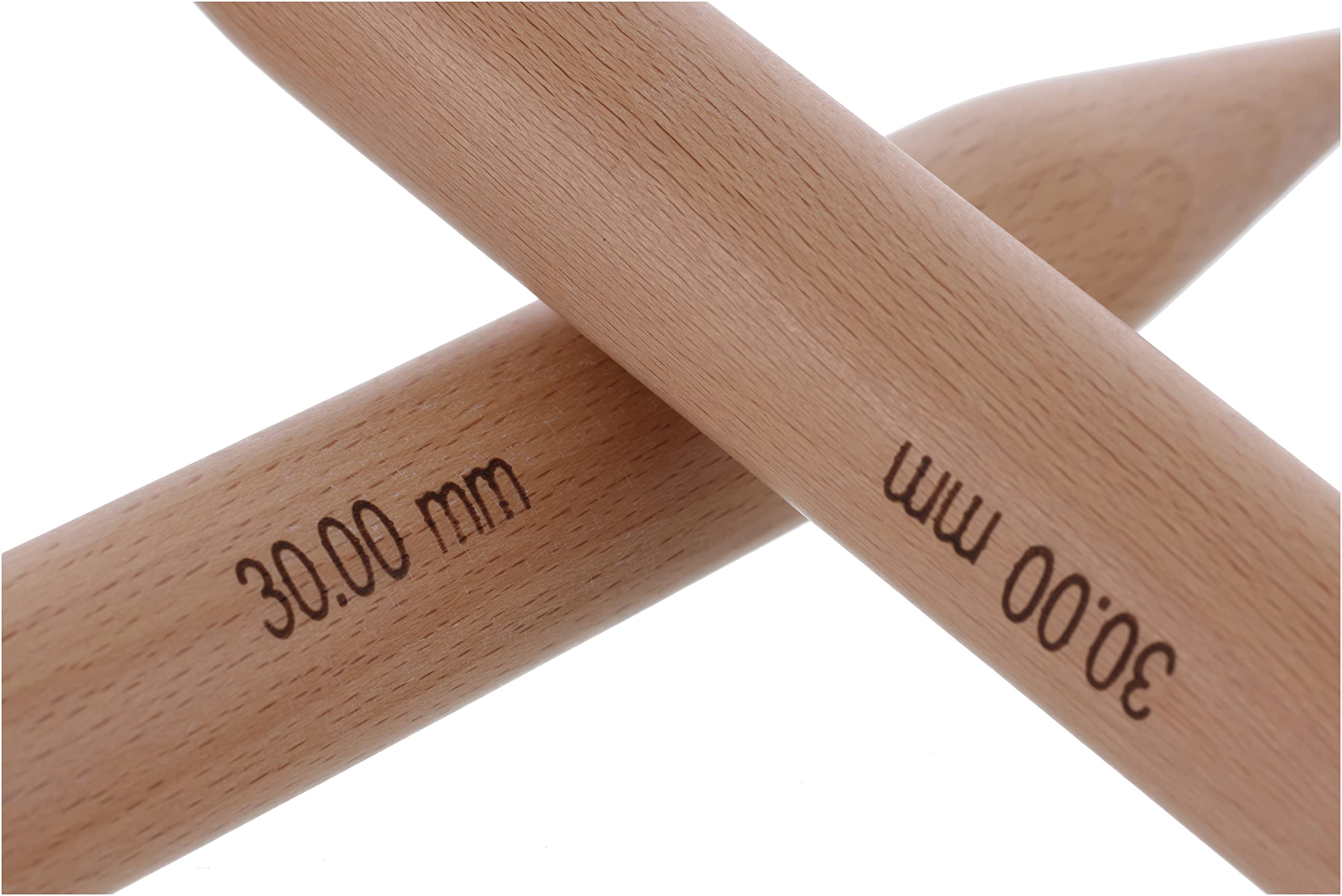 KnitPro Basix-Agujas de Tejer (Abedul, 30 x 30 mm), Madera, Multi-Colour, 30.00mm