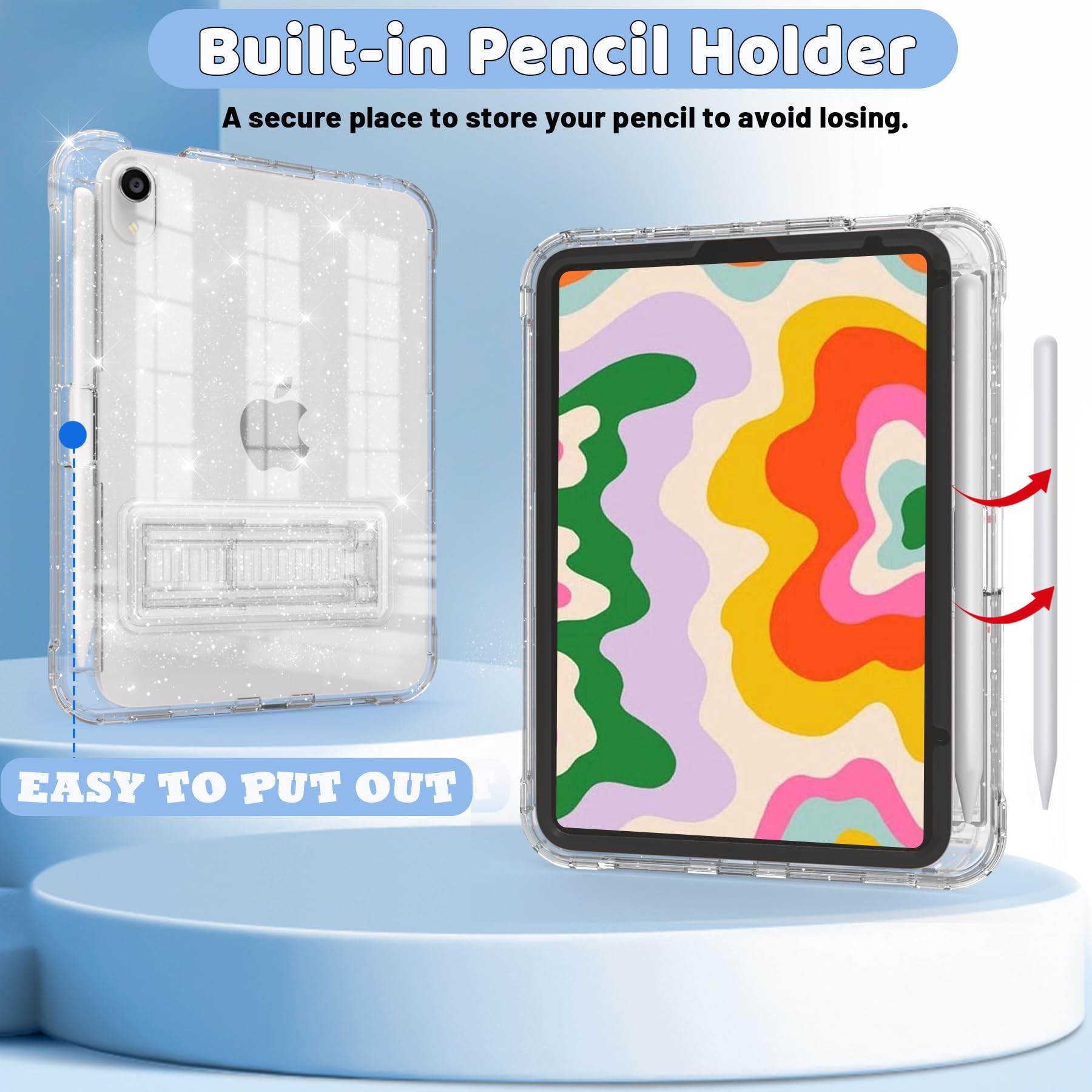 Rantice Case for iPad Mini 6 2021, iPad Mini 7 (A17 Pro) 2024 Case