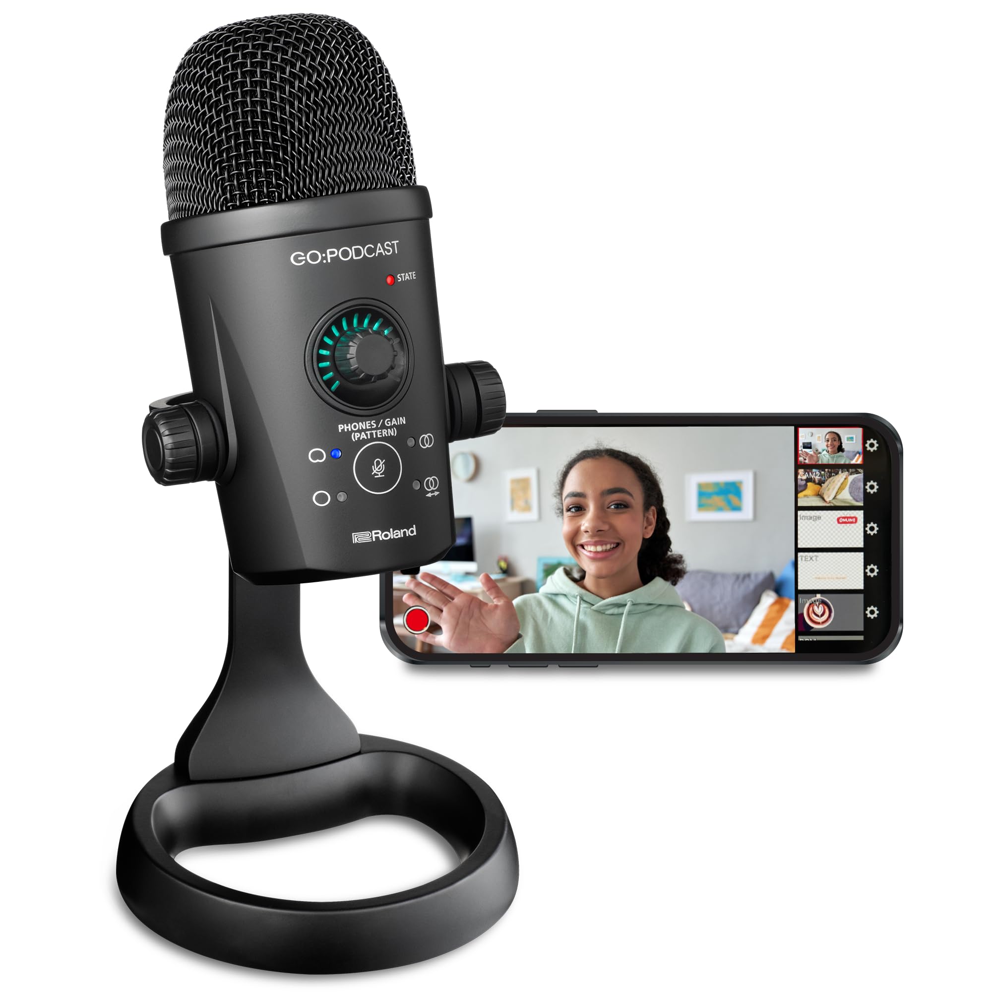 ROLAND GO:PODCAST Video Podcasting Studio for Smartphones | Easy