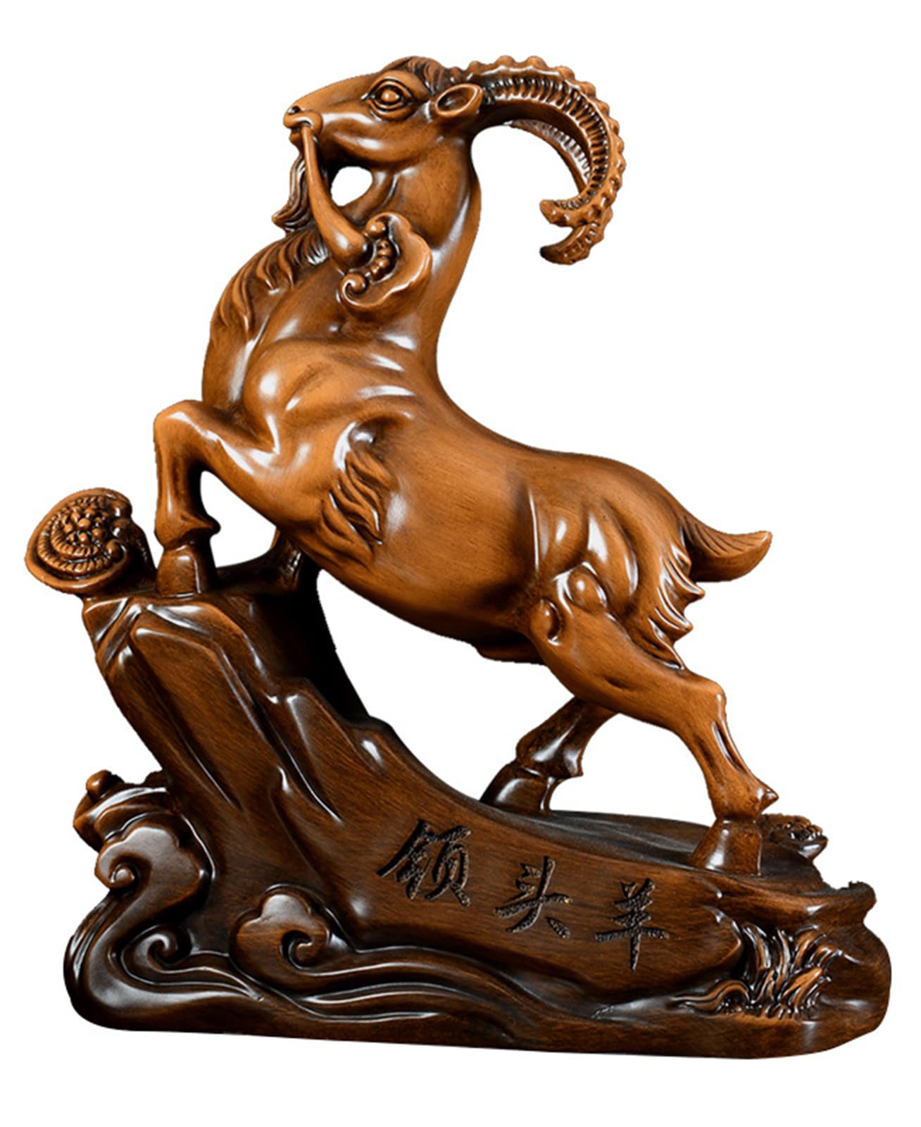 NHDVDVAV Chinese Zodiac Goat Statue,Wealth Sheep Animal Sculpture Ornament