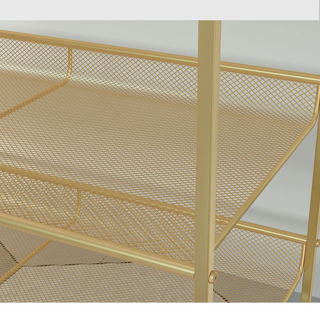 Zapatero independiente Zapatero de 3 niveles, estante organizador de almacenamiento de zapatos de malla metálica resistente apilable y ajustable, ideal para entrada, sala de estar, dormitorio Zapatero