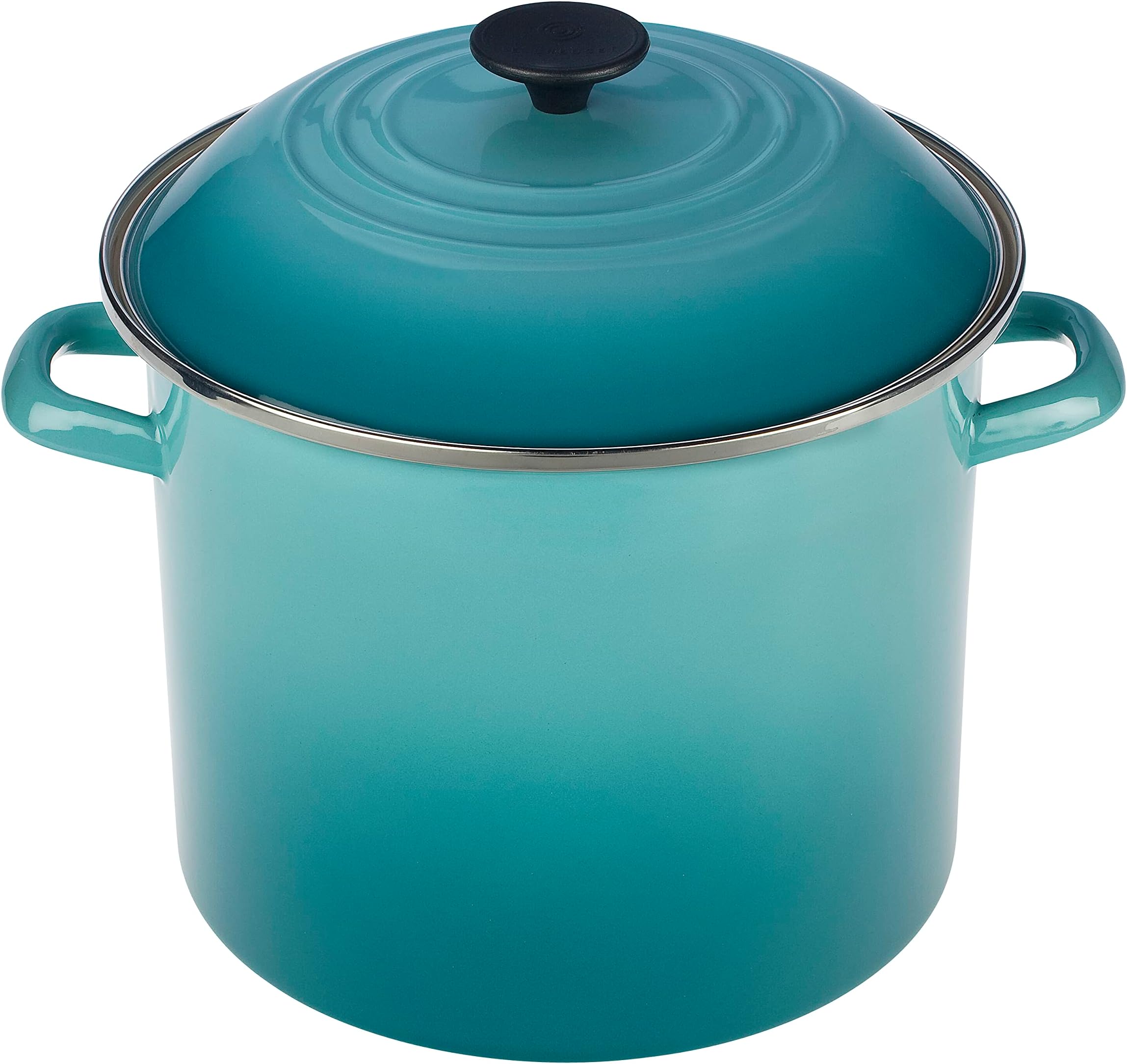 Le Creuset N5100-2217 Enamel Over Steel Stockpot, 8-Quart, Caribbean