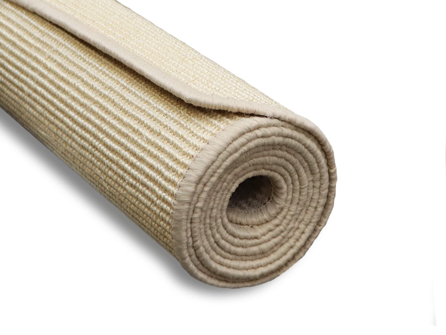 Primaflor - Ideen in Textil Natur Sisal-Teppich SISALLUX - Creme, 160x240cm, Rutschfester Vorleger, Fußbodenheizung geeignet, Sisal-Matte als Küchen-Läufer