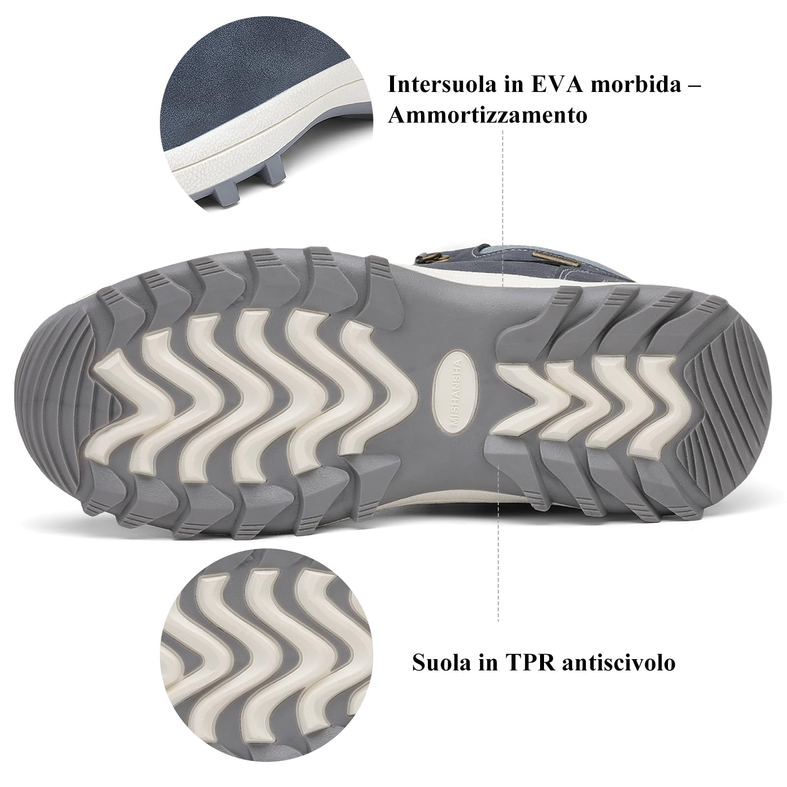 Pastaza Stivali da Neve Uomo Donna Trekking Scarpe Inverno Impermeabili Outdoor Pelliccia Sneakers