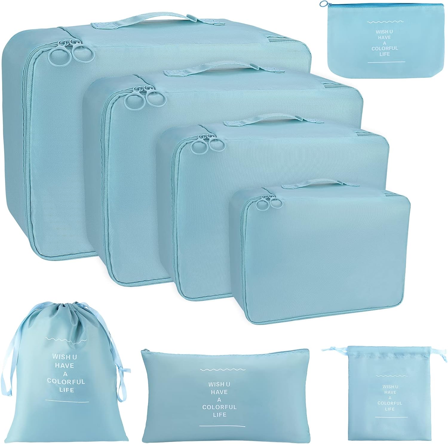 Suitcase Organiser Bags,8 Pcs Water Resistant Travel Packing Cubes