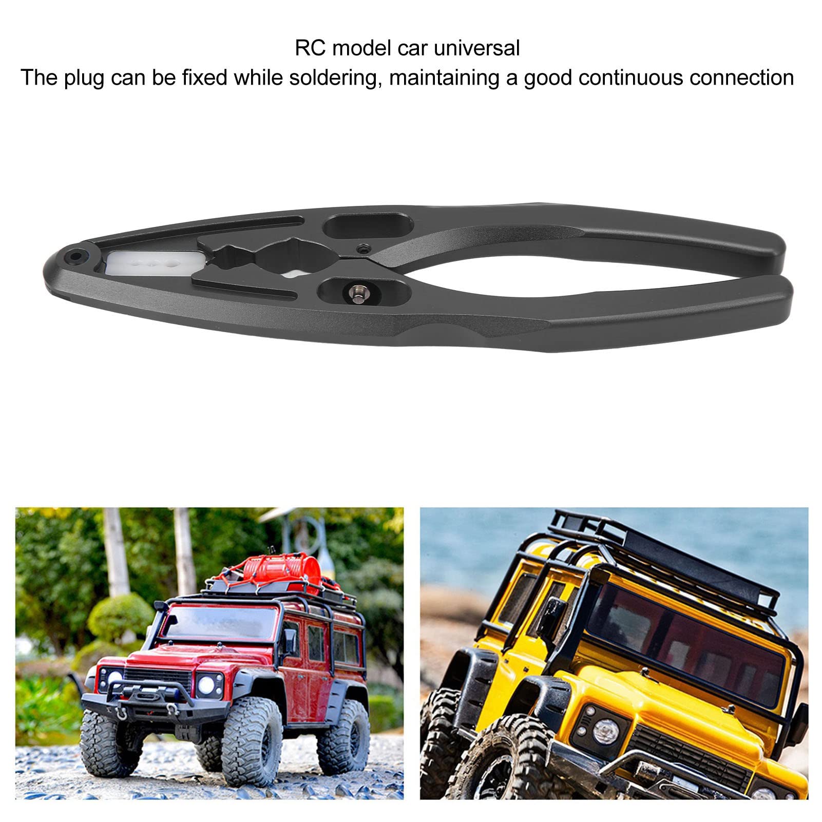 RC Shock Pliers, Multifunction RC Plier Universal Aluminum Alloy Portable for RC Model Cars (Black), Small - Image 2