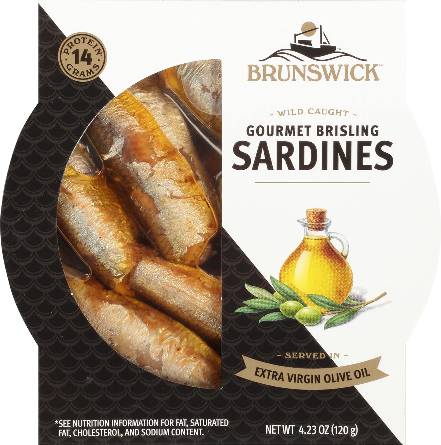 Brunswick Wild Caught Gourmet Brisling Sardines In Extra