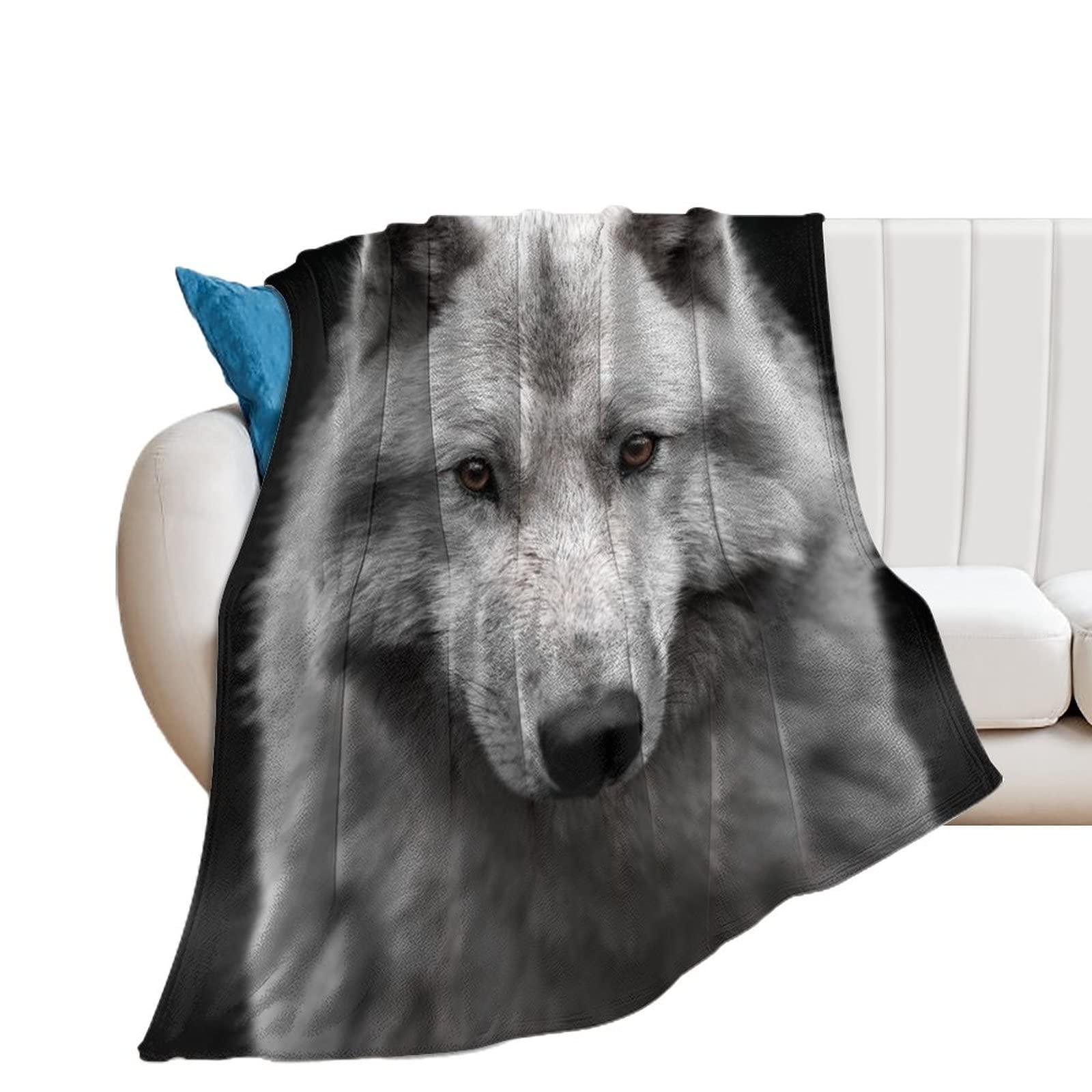 Couverture polaire renard contre le froid pour canapé et lit de chambre 150x200