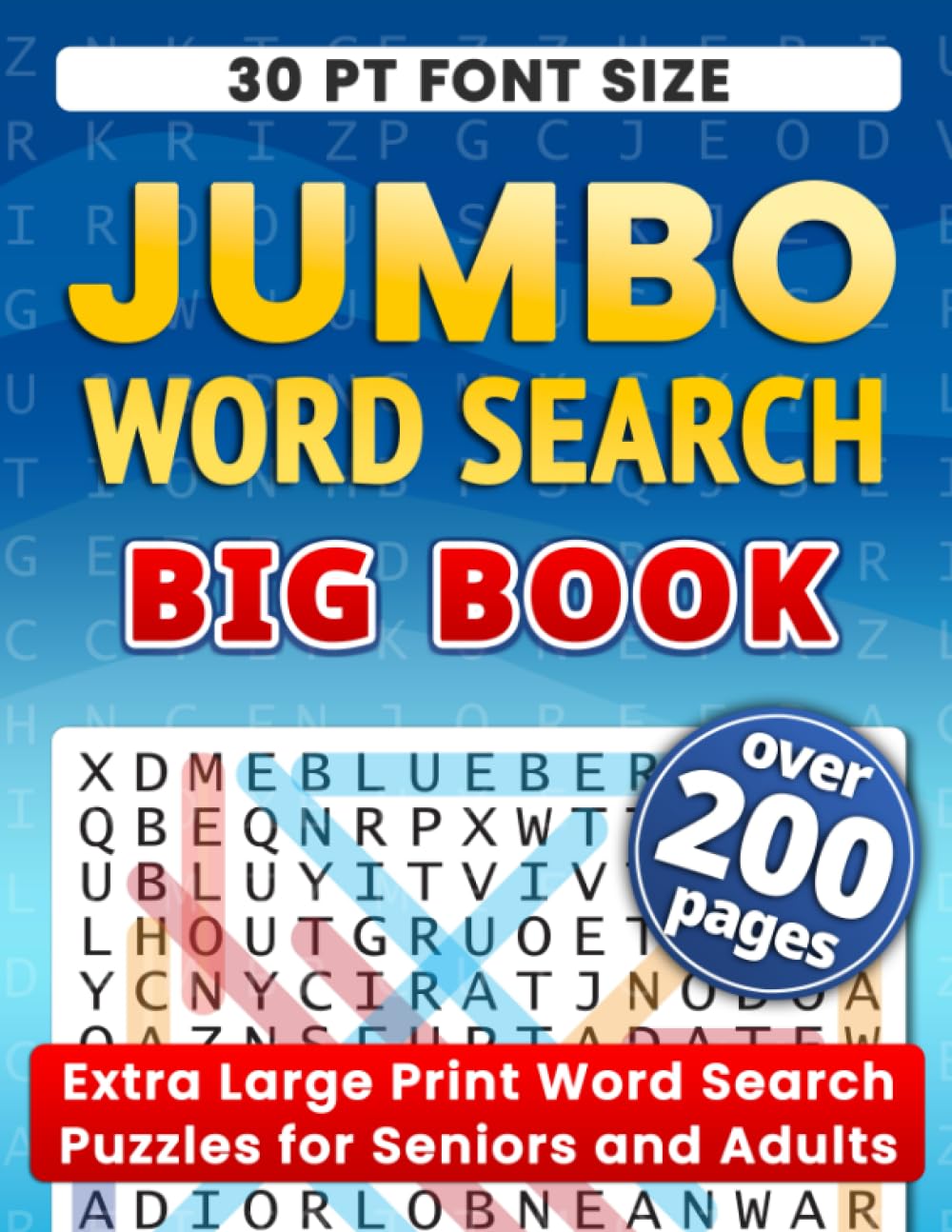 Jumbo Word Search Big Book: Extra Large Print Word Search Puzzles