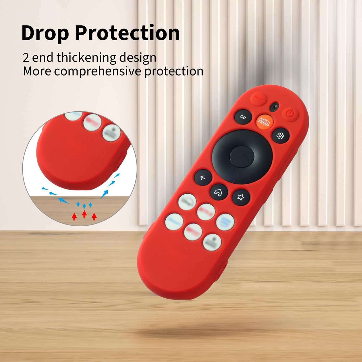 Hi Color Silicone Remote Case for Vizio XRT290 Remote Cover Compatible with ONN Vizio XRT290 XRT29X Smart Voice TV Remote Control Cover with Lanyard (Glow Green) image 4