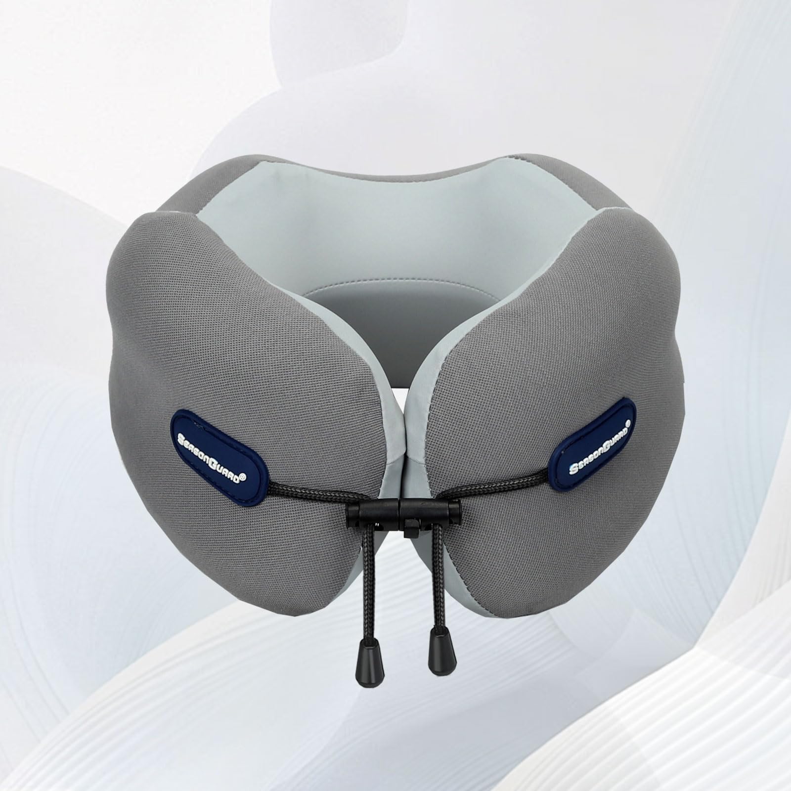 Season Guard Cuscino cervicale da viaggio per aereo, auto, volo, in memory foam, cuscino per alleviare il dolore per dormire, accessori essenziali da viaggio per il riposo, cuscino per la testa per