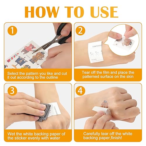 Miniatura 10 de Tatuajes de sirena para niños a granel, 100 tatuajes temporales de sirena, tatuajes temporales impermeables para niñas y niños, regalos de fiesta de