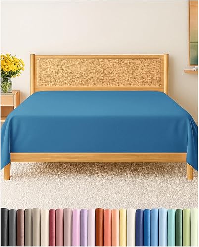 Miniatura 423 de Sábana encimera de bolsillo profundo, más suave que el algodón egipcio, 1 sábana encimera para colchón tamaño Queen