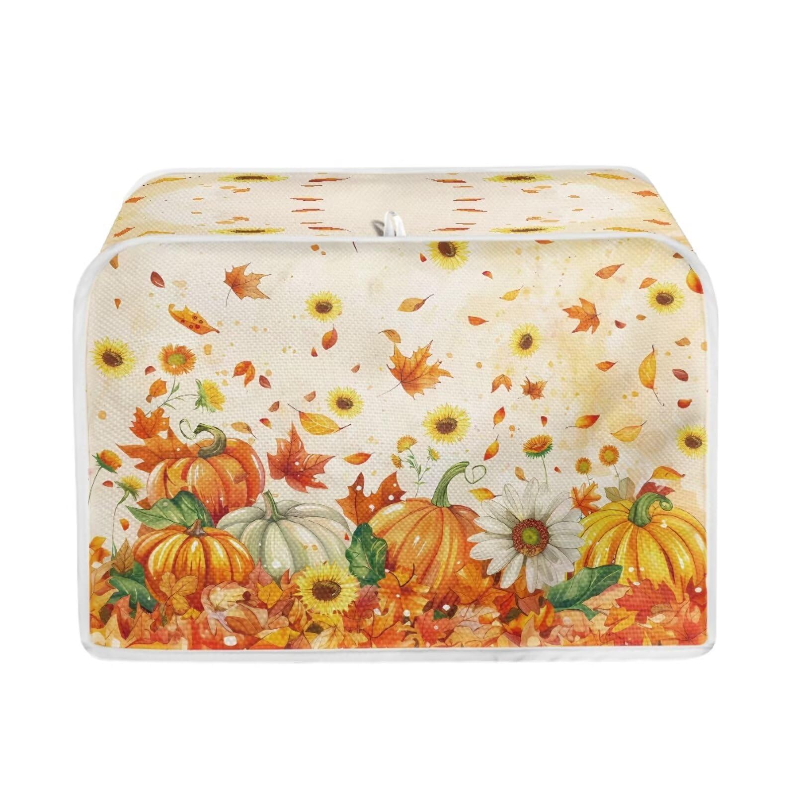 Autumn Pumpkin 2 Slice Toaster Cover Fall Decor