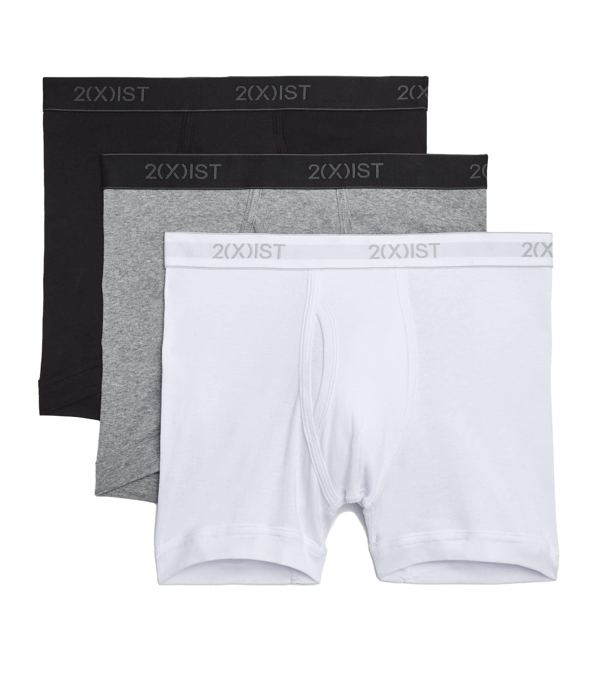 2(X)IST Essential Cotton Boxer Brief 3-Pack Intimo Uomo (Pacco da 3)