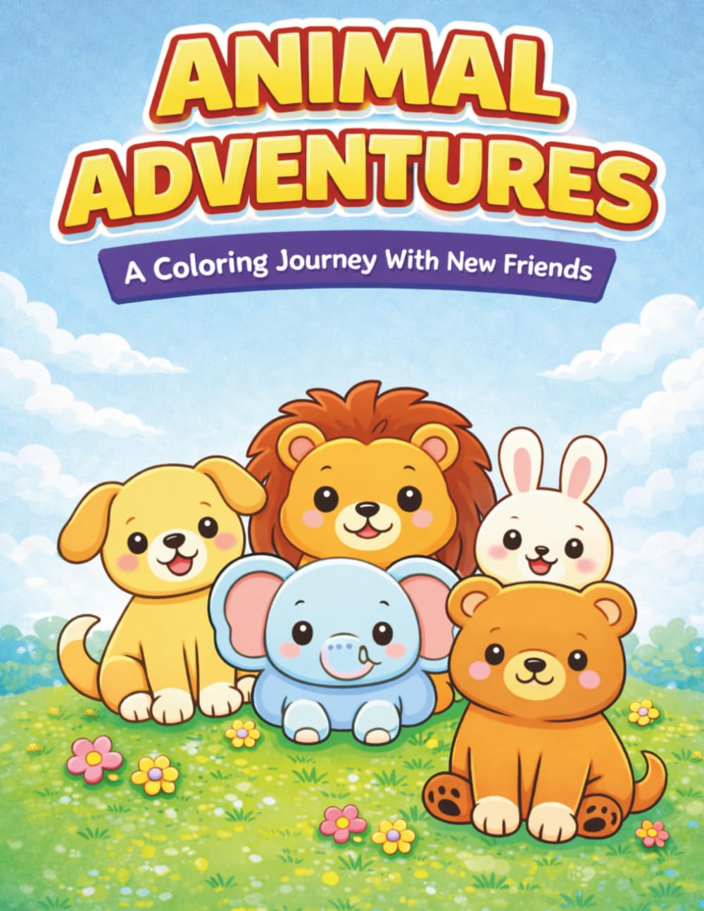 Animal Adventures: Coloring Book (Little Adventures Coloring Books)