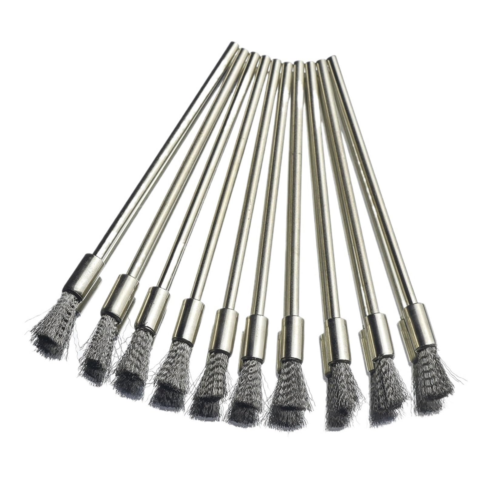Stainless steel brush, wire brush， 10/30/50 szt. Długopis Drut 100mm 3.0 Okrągły Długi Trzonek Stalowy Czyszczący Koniec Narzędzie Obrotowe Stal Nierdzewna Mosiężna Szczotka(50PCS)