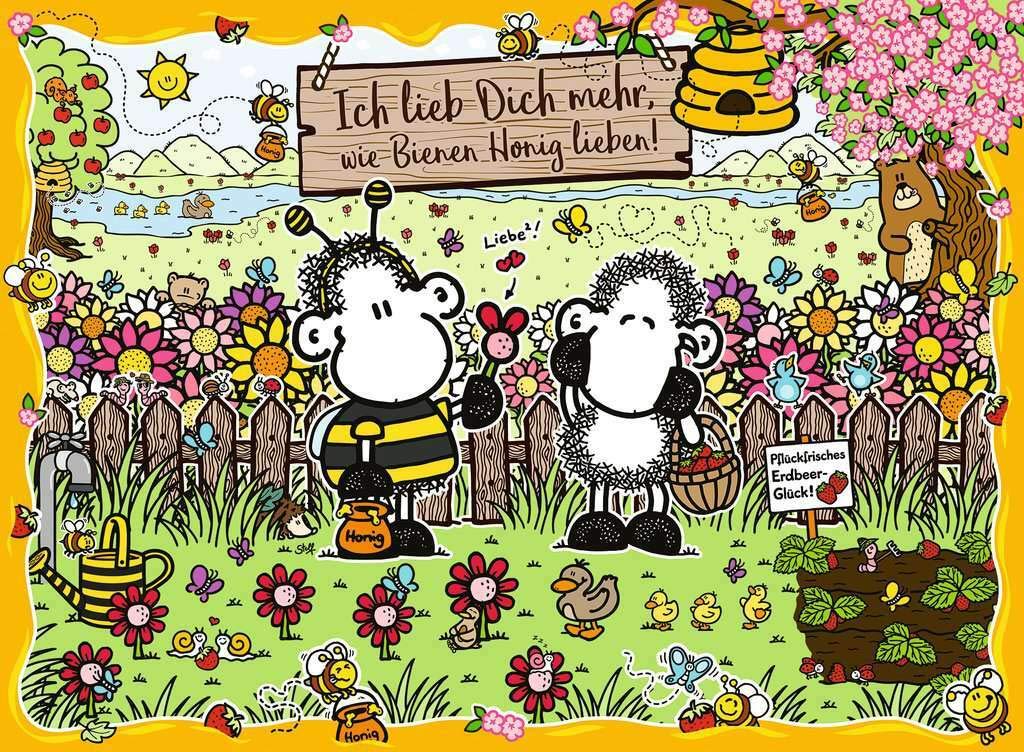 Ravensburger Puzzle 15044 - Sheepworld Bienenliebe - 500 Teile Puzzle für Erwachsene und Kinder ab 10 Jahren