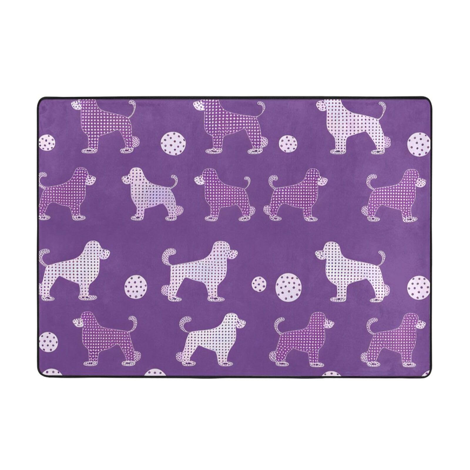 Tapis de sol doux caniche violet HYTTER haute densité