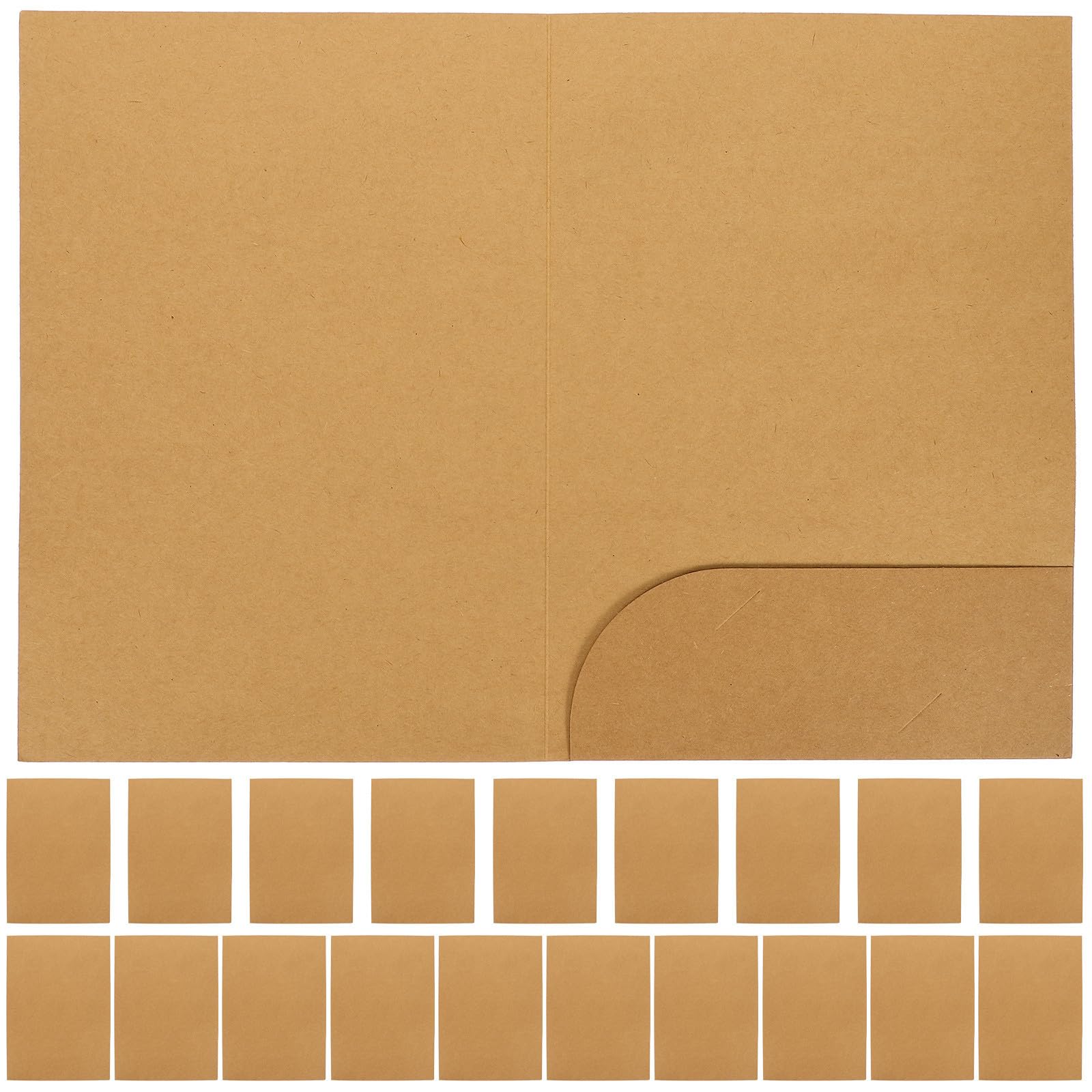 Cartelle Portadocumenti A4 in Carta Kraft 20 Pezzi per Proposte