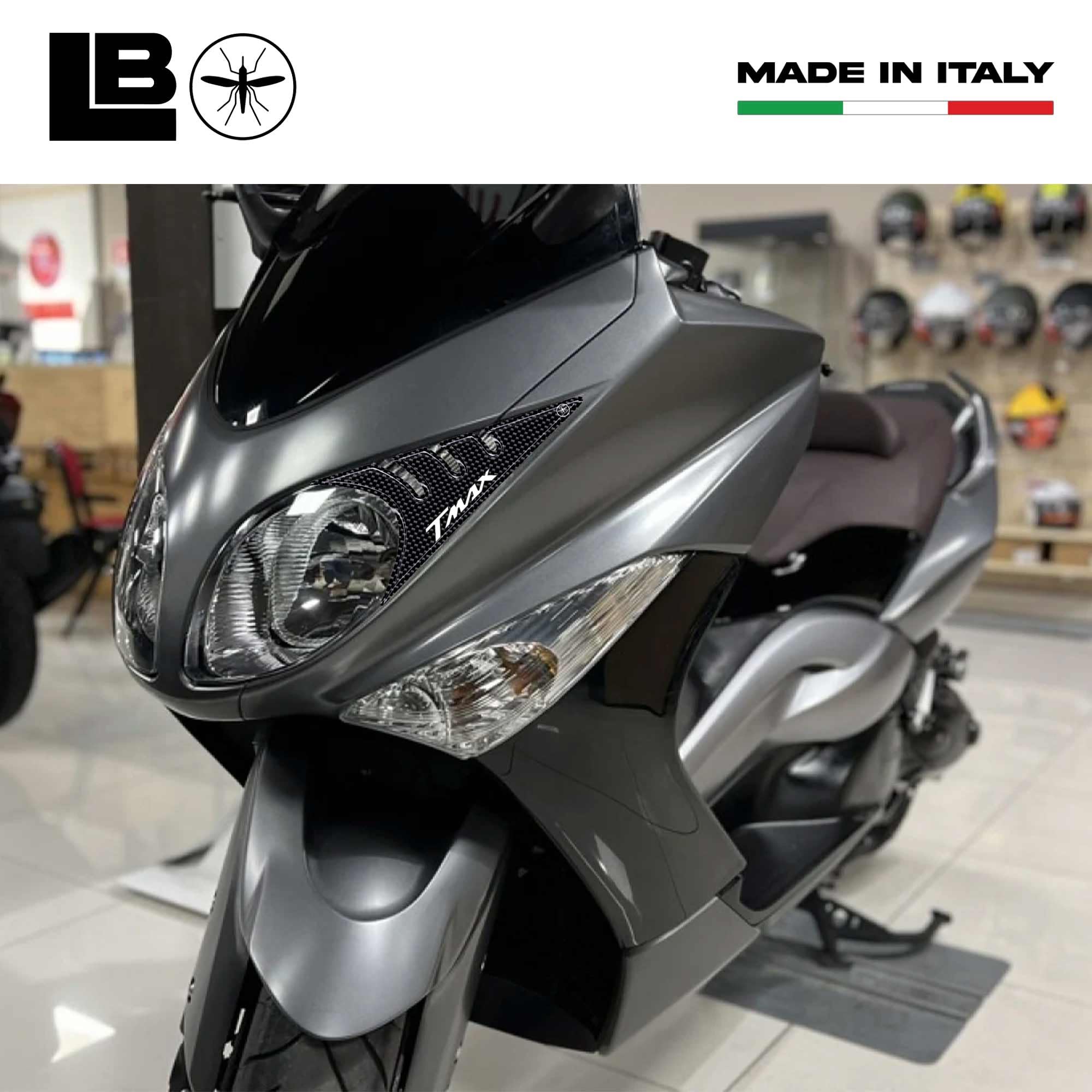 3D Tuning Aufkleber 'T MAX' – 2 Stück Für Yamaha TMAX 2008-2011, Unter Sitz Design, Handbeschichtet