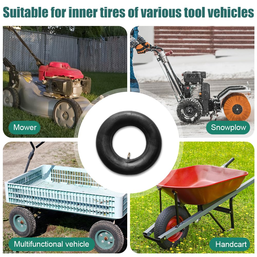 Lot De 2 Chambre à Air 3.00/3.25-8 Avec TR87 Bent Metal Valve