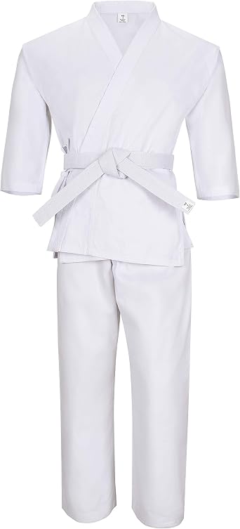 Lightweight Karate Gi Kids Men Women For Training, martial arts clothing gear Karate Outfit With Free White Belt