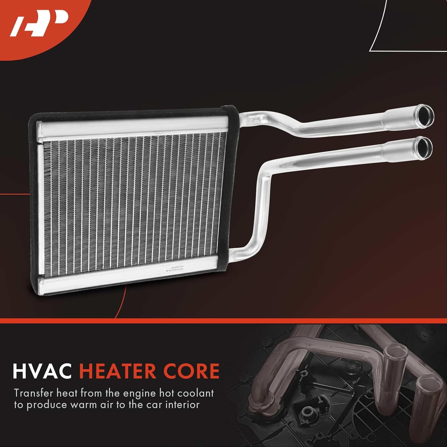 A-Premium HVAC Heater Core Compatible with Kia Rio Sedan, Rio5 Hatchback, 2006-2011 1.6L, Replace# 971381G000
